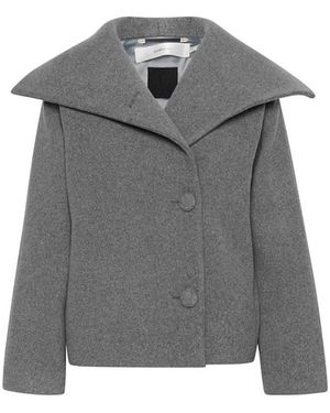Inwear Single-Breasted Coats - Grigio