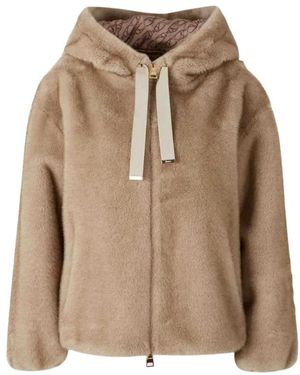 Herno Jassen ,Leer Jacket - Naturel