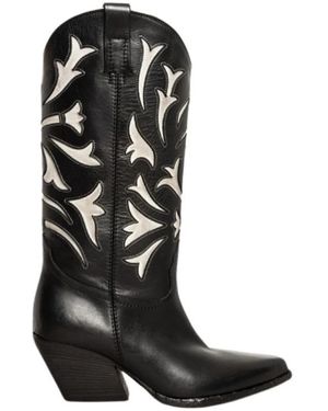 Elena Iachi Cowboy Boots - Noir