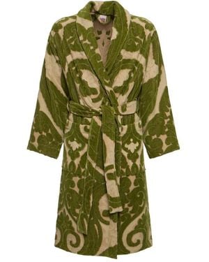 Etro Belted Coats - Green