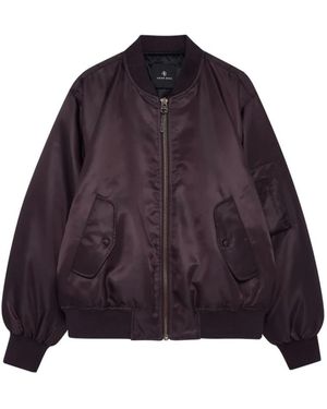 Anine Bing Bomber Jackets - Morado