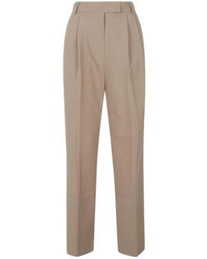 Frankie Shop Wide Trousers - Natural