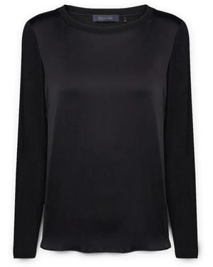 Elena Miro Long Sleeve Tops - Black