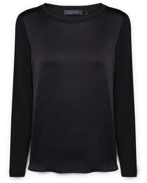 Elena Miro Long Sleeve Tops - Black