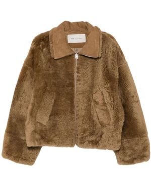 Ami Paris Faux Fur & Shearling Jackets - Marrón