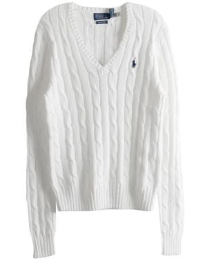 Polo Ralph Lauren V-Neck Pullover - Weiß