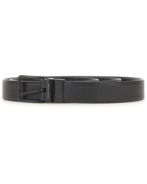 Gianni Chiarini Accessoires ,Zwart ,Leer Reversible Riem