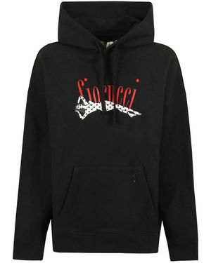 Fiorucci Hoodies & Sweatvesten ,Zwart ,Katoen Sweaters Zwart