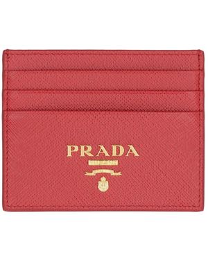 Prada Pasjeshouder Met Logo - Rood