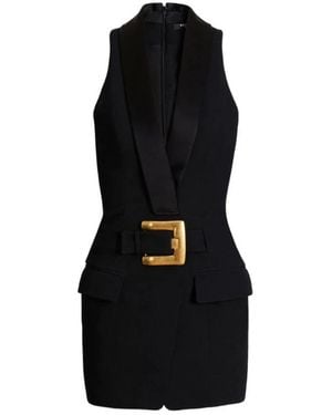 Balmain Short Dresses - Nero