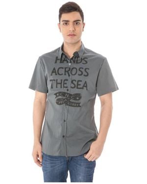 CoSTUME NATIONAL Short Sleeve Shirts - Gray