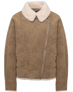 Stand Studio Faux Fur & Shearling Jackets - Marron