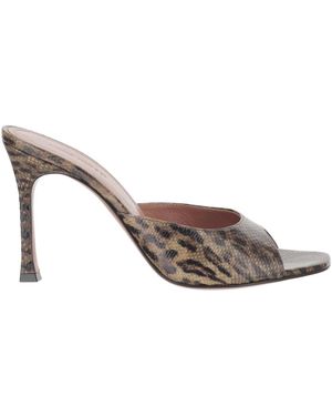 AMINA MUADDI Heeled Mules - Grey