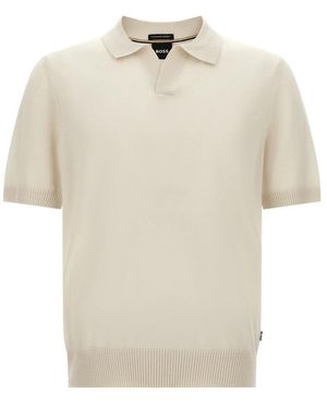 HUGO V-Neck Knitwear - Natural