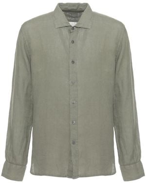 120% Lino Casual Shirts - Vert