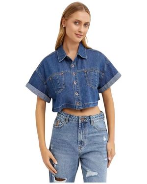 One Teaspoon Denim Shirts - Azul