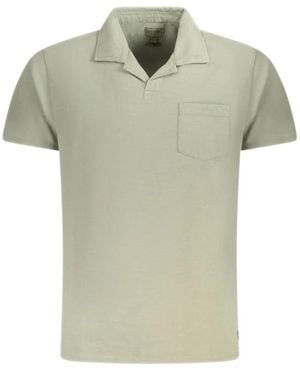 Guess Kurzärmeliges T-Shirt Mit V-Ausschnitt - Grün