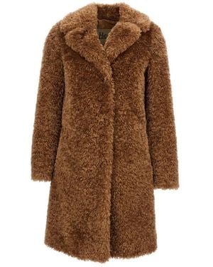 Herno Jassen ,Bruin ,Nepbont Nepbont & Shearling Jassen
