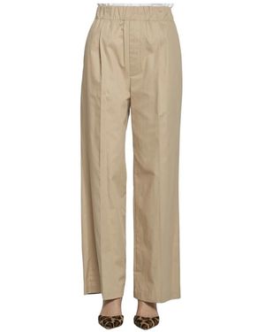 Jejia Straight Trousers - Natural