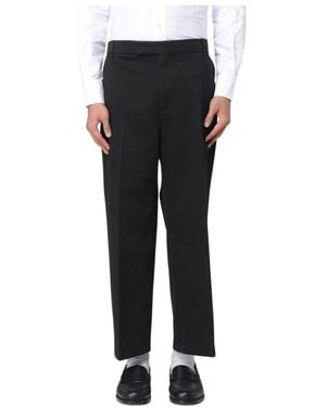 Thom Browne Straight Trousers - Black