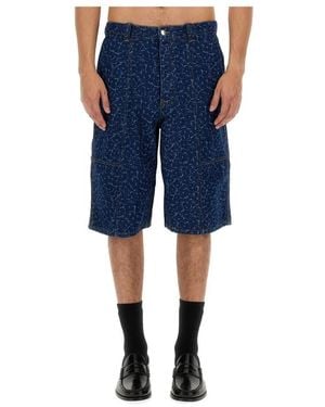 Maison Kitsuné Denim Shorts - Blue