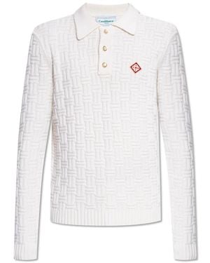 CASABLANCA Wollpullover - Weiß