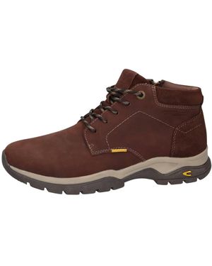 Camel Active Hoge Veterboot Van Nubuckleer - Bruin