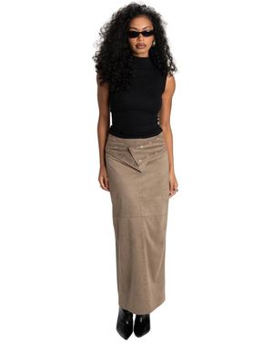 GUAJA. Maxi Skirts - Zwart
