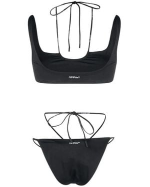 国内発送★OFF WHITE★ロゴ クロスクーリス ビキニ Off-White c/o Virgil Abloh Bikinis for Women | Online Sale