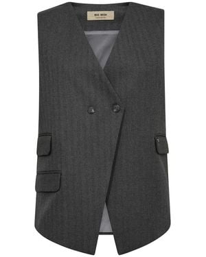 Mos Mosh Waistcoats - Gray