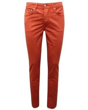 Barba Napoli Slim-Fit Trousers - Red