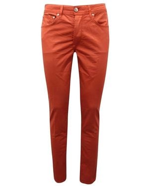 Barba Napoli Slim-Fit Trousers - Red