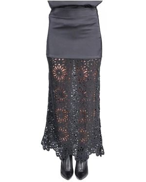 Jijil Maxi Skirt Jpe26Go150 - Grijs