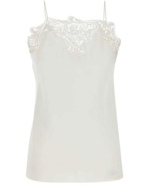 Ferragamo Sleeveless Tops - White
