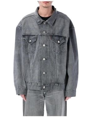 Junya Watanabe Denim Jackets - Gris