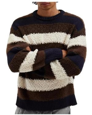Obey Charles Rundhals-Pullover - Schwarz