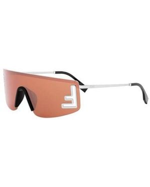 Fendi Accessoires ,Rood ,Authentieke Sportbrillen Van Premium Kwaliteit - Bruin