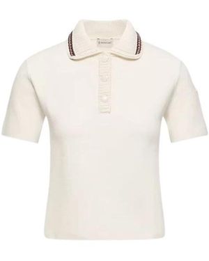 Moncler Polo Shirts - Blanco
