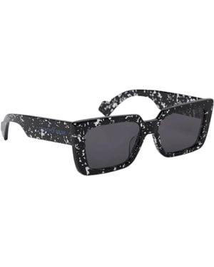 Marcelo Burlon Schwarze Farfalla Sonnenbrille