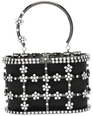 Rosantica Mini Holli Schwarze Clutch Tasche
