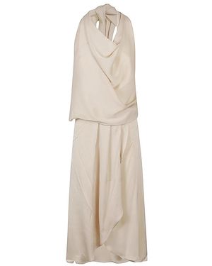 Silk95five Kleedjes ,Silk 95Five Maxi-Jurk - Naturel