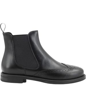 Frau Schoenen ,Zwart ,Leer Chelsea Boots