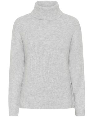 Cream Truien & Vesten ,Grijs ,Leer Coltruien