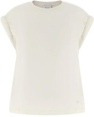 Nude Tops ,Wit ,Katoen T-Shirts