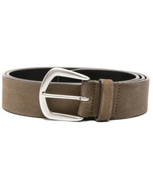 Officine Creative Oc Strip 083 Suede Riem - Bruin