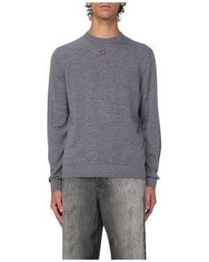 DIESEL Round-Neck Knitwear - Gray