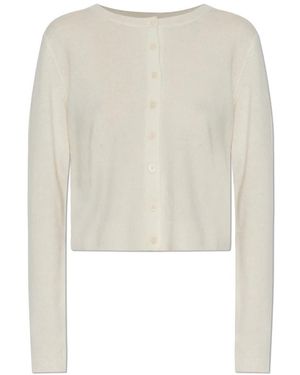 LoveShackFancy Cameryn Cashmere Cardigan - Wit