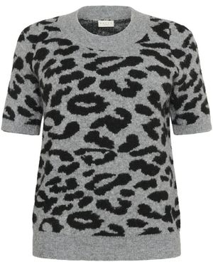 Kaffe Round-Neck Knitwear - Zwart