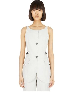 DURAZZI MILANO Waistcoats - White