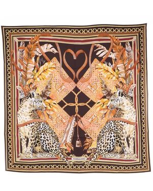 Ferragamo Seidenschal - Mettallic